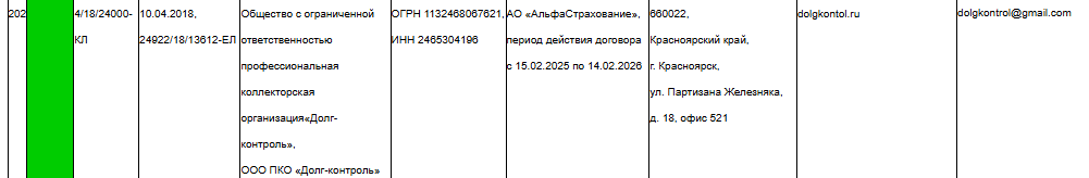 Долг-контроль