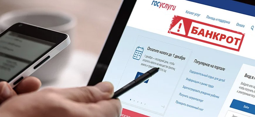 Банкротство через Госуслуги: как оформить, пошаговая инструкция